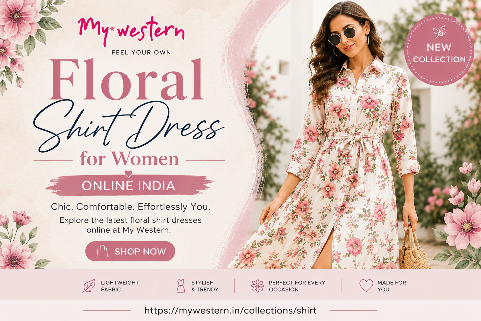 Floral Shirt Dress for Women online india: The Perfect Blend of Style and Comfort