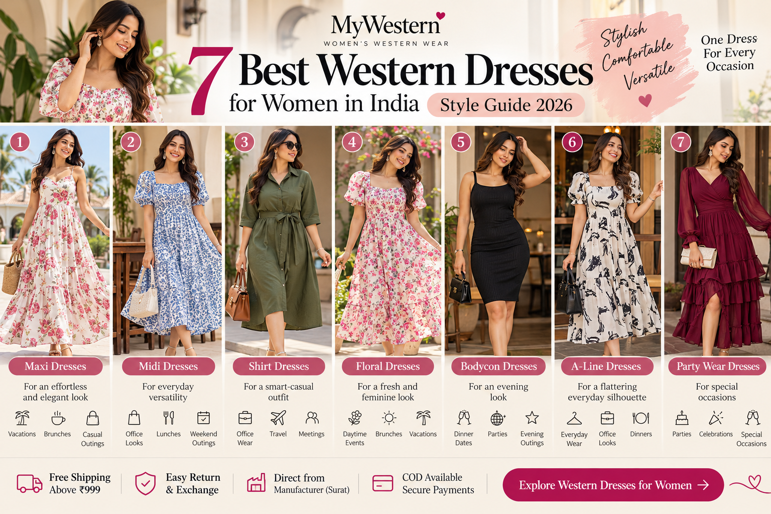 Western dresses for women in India by MyWestern