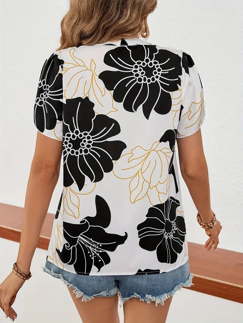 Women's Floral Regular Fit Top