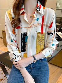 Stylish Abstract Print Rayon Shirt for Women MyWestern