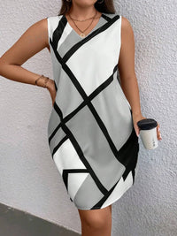 My Western Plus Geo Print Tank Dress My Western