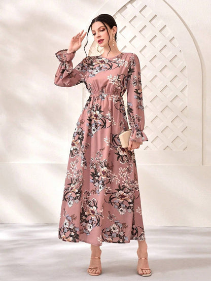 My Western Long Sleeve Maxi Dress