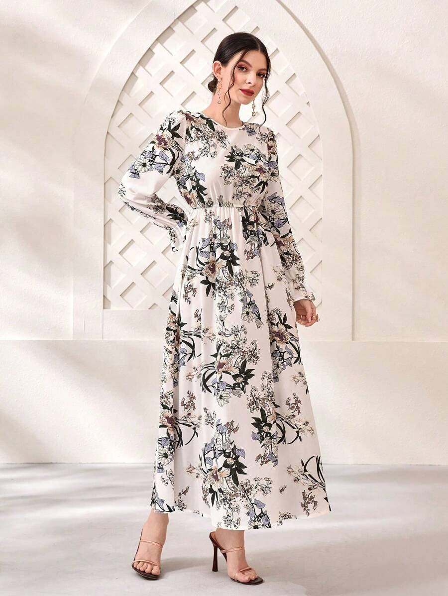 My Western  white printed maxi dress My Western