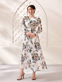 My Western  white printed maxi dress My Western