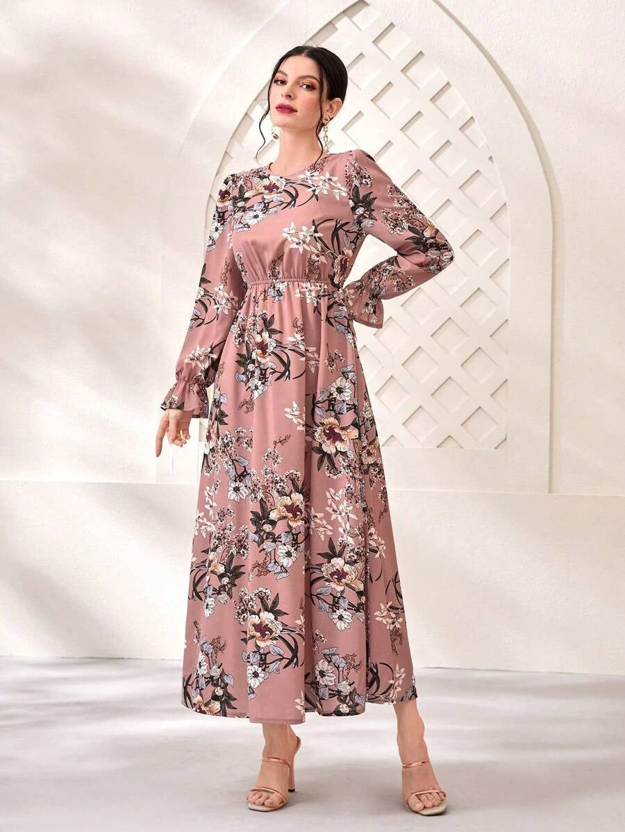 My Western Long Sleeve Maxi Dress