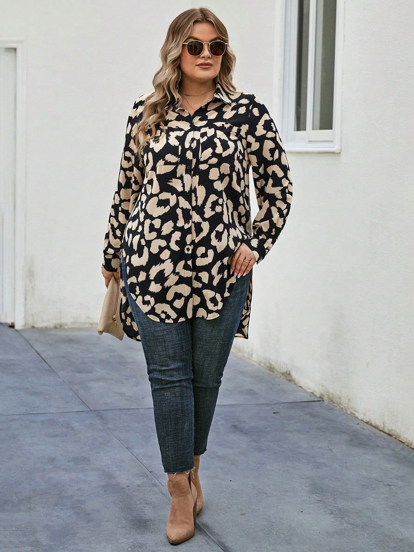 My Western Animal Prinrted Rayon Top