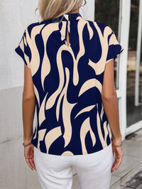 My Western Geometric Half Sleeve Printed Top My Western