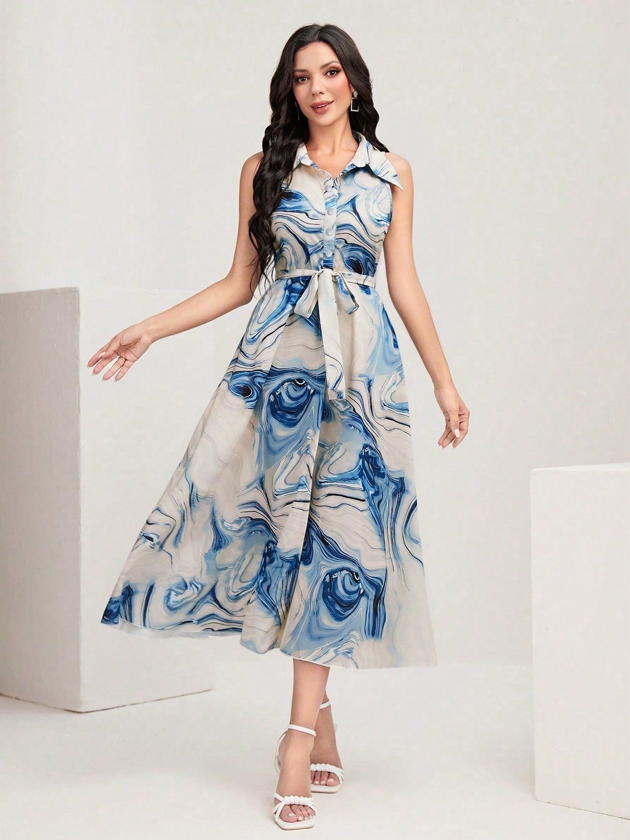 My Western  GEO PRINTED MAXI DRESS My Western