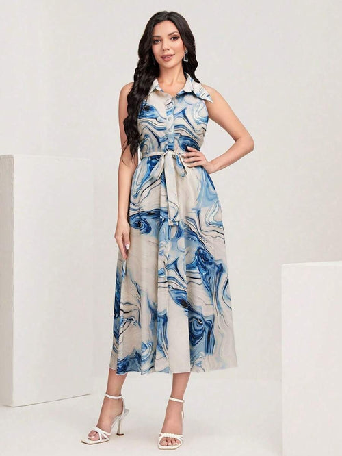 My Western  GEO PRINTED MAXI DRESS