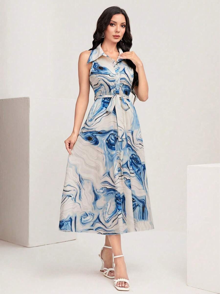 My Western  GEO PRINTED MAXI DRESS My Western