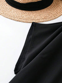 My Western blaCK half Print Dress My Western