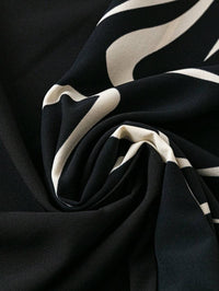 My Western blaCK half Print Dress My Western
