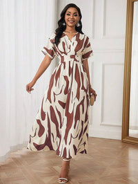 My Western  GEO PRINTED MAXI DRESS My Western