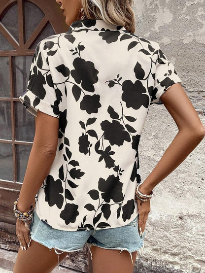 My Western Half Sleeve Floral Print Top