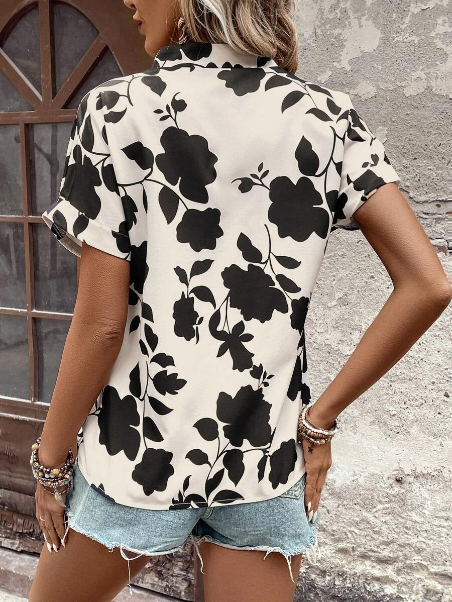 My Western Half Sleeve Floral Print Top My Western