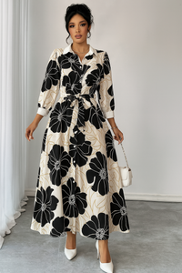 MyWestern monochrome floral dress My Western