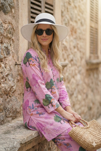 Soft Pink Printed Co-Ord Set for Women | Casual Comfort & Style