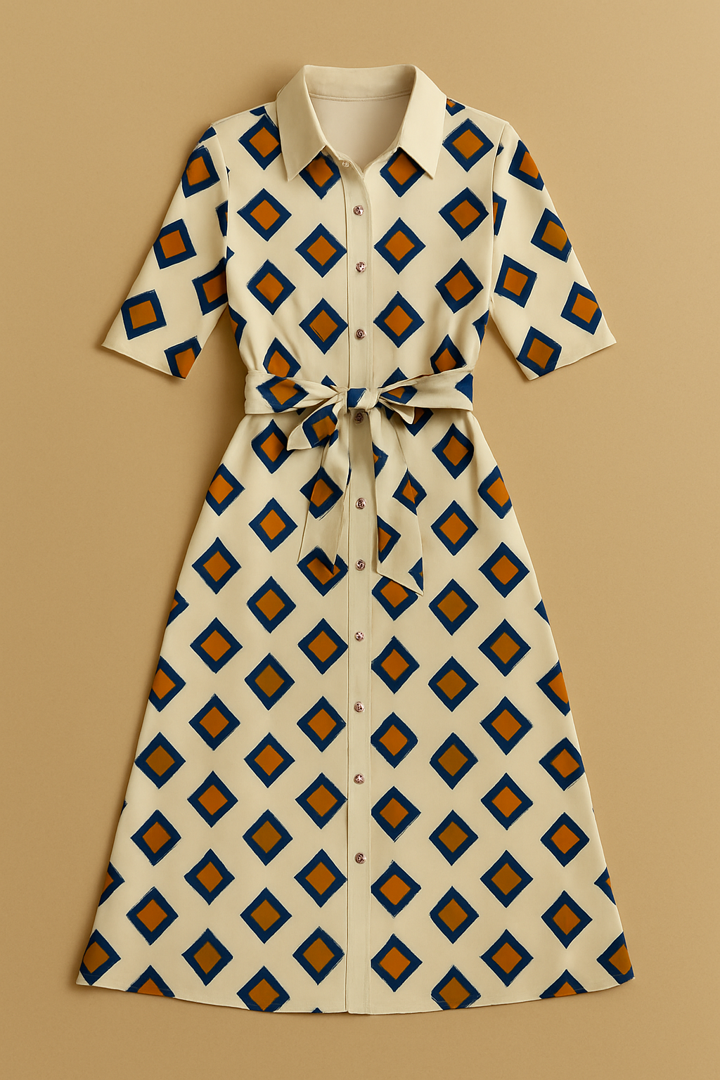 Mywestern Retro Rhythm Shirt Dress – Bold Prints, Everyday Polish