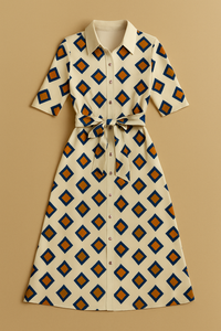 Mywestern Retro Rhythm Shirt Dress – Bold Prints, Everyday Polish