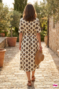 Mywestern Retro Rhythm Shirt Dress – Bold Prints, Everyday Polish