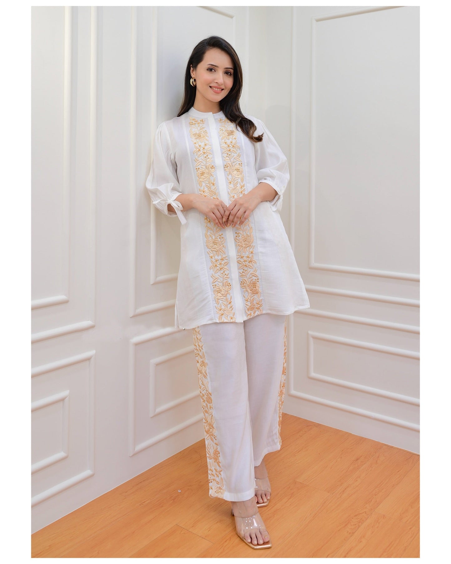 My Western Ethnic Co Ord Set for Women Kurta Set for Women | 2 Piece Kurta Set | Kurta with Pant for Women | Co-ord Set