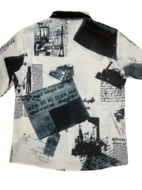 MyWestern Women's Monochrome Vintage Print Shirt My Western