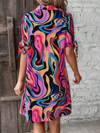 My Western designer color printed midi dress My Western
