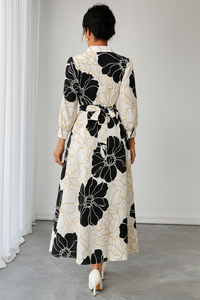 MyWestern monochrome floral dress My Western