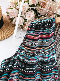 My Western Striped V-Neck Sleeveless Waist-Tie Dress My Western