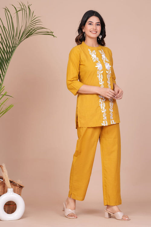 My Western Designer Yellow Co-Ord Set