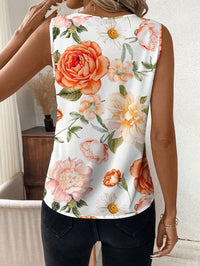 MyWestern Abstract Stripe Print Rolled-Up Short Sleeves Round Neckline Relaxed Fit Top For Women & Girls WesternLove