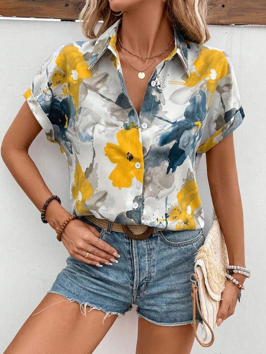 My Western Shirt for Women Stylish Western Korean Design Short Sleeves My Western
