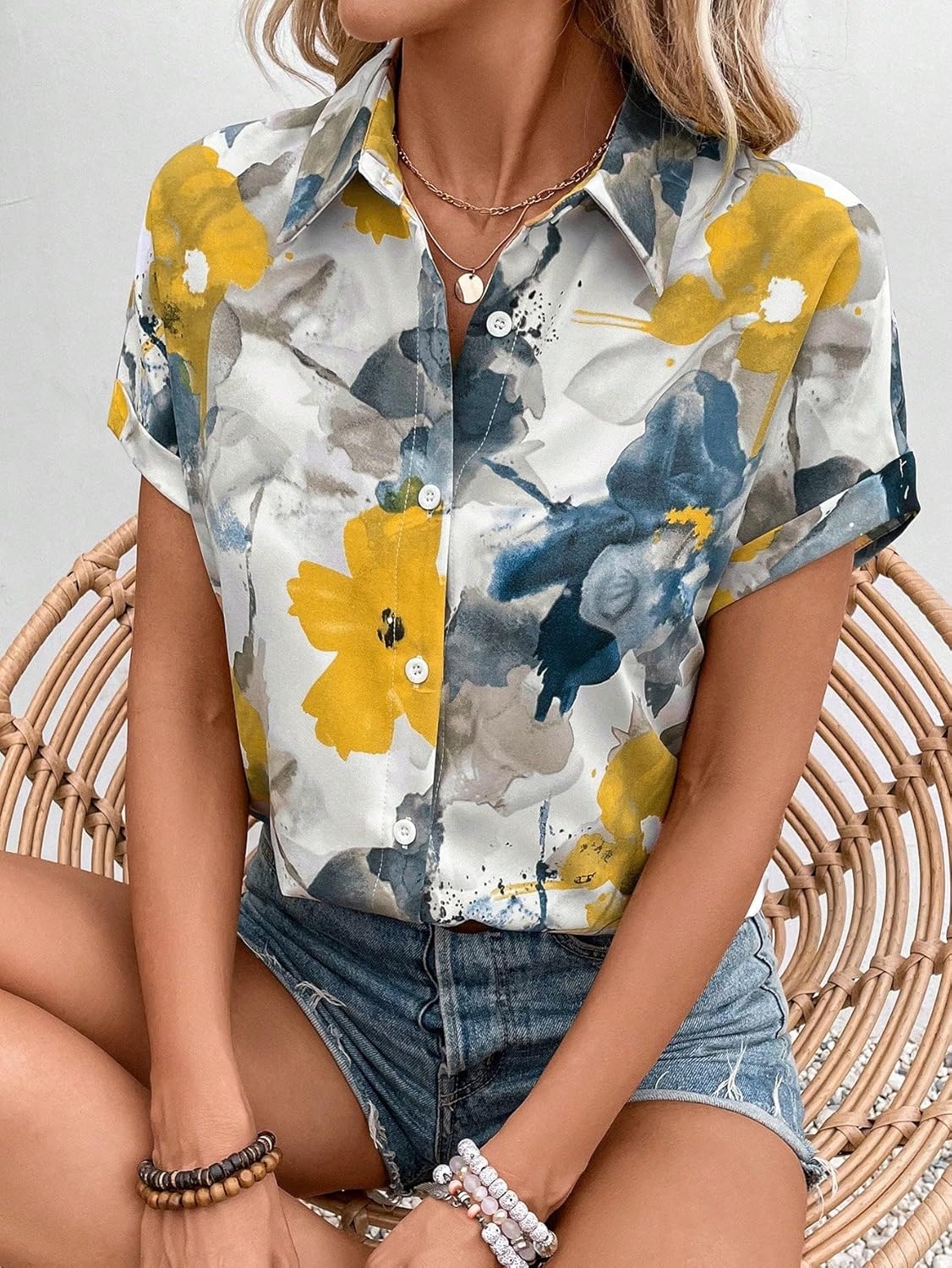 My Western Shirt for Women Stylish Western Korean Design Short Sleeves My Western