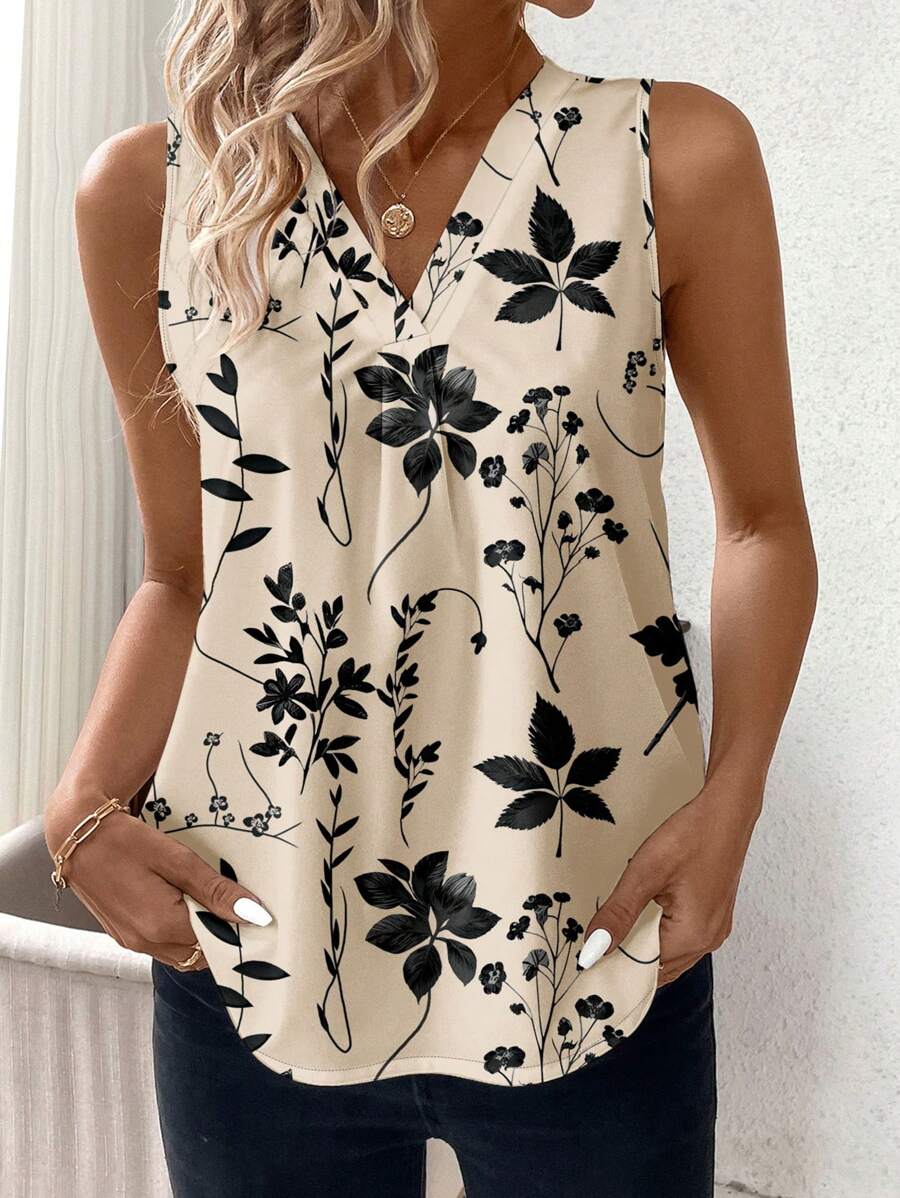 MyWesternPrint Rolled-Up Short Sleeves Round Neckline Relaxed Fit Top For Women & Girls WesternLove