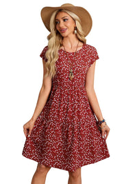 My Western Women Red Printed Dress My Western