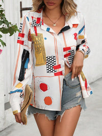 Stylish Abstract Print Rayon Shirt for Women MyWestern