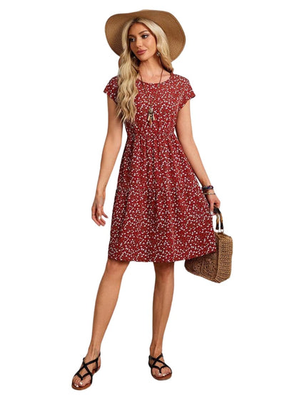 My Western Women Red Printed Dress