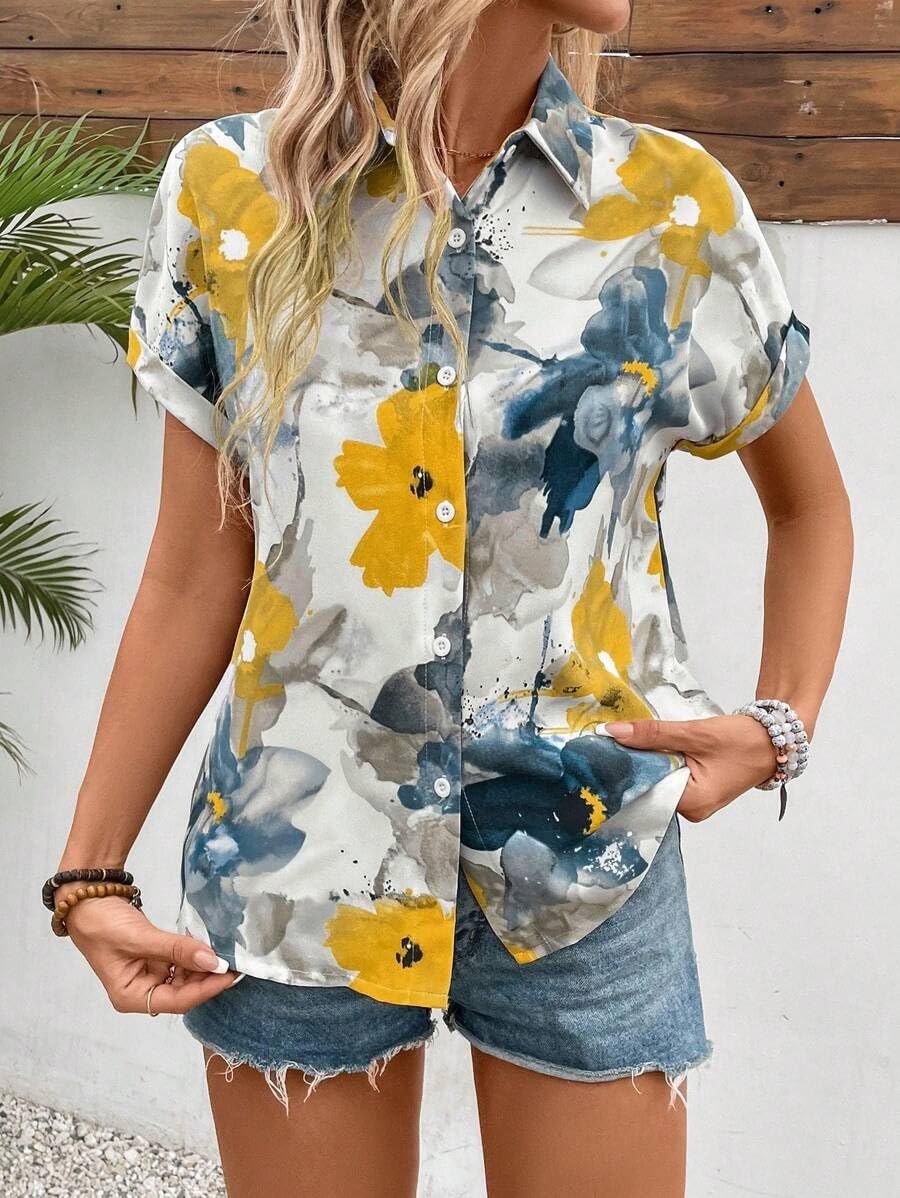 My Western Shirt for Women Stylish Western Korean Design Short Sleeves My Western
