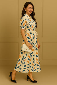 MyWestern Women’s Button-Down One Piece Dress