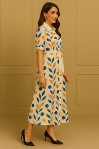 MyWestern Women’s Button-Down One Piece Dress