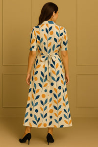 MyWestern Women’s Button-Down One Piece Dress