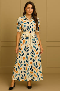 MyWestern Women’s Button-Down One Piece Dress