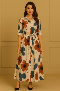 MyWestern MyWestern Abstract Bloom Dress