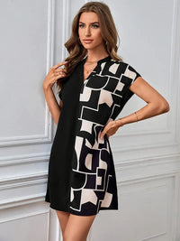 MyWestern Premium Monochrome Chic Mini Dress My Western