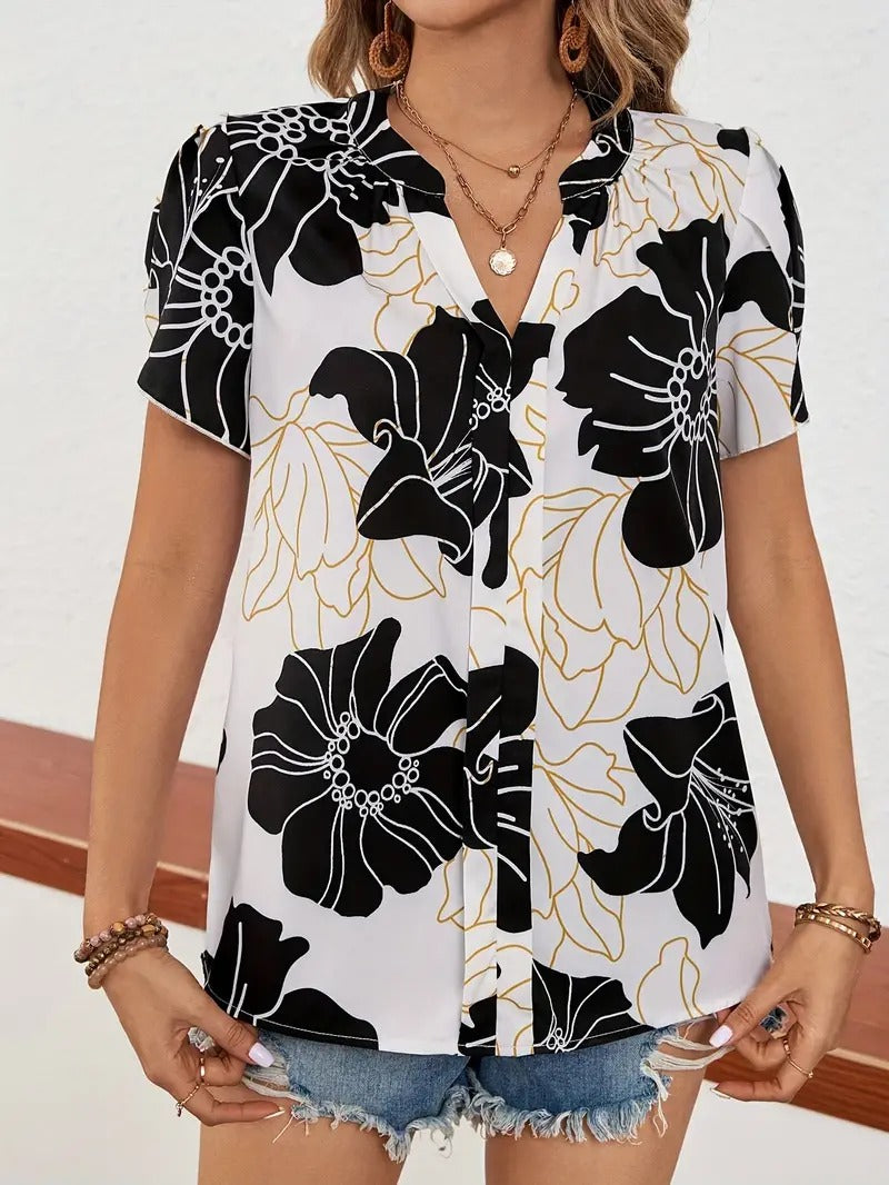 Women's Floral Regular Fit Top