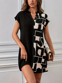 MyWestern Premium Monochrome Chic Mini Dress My Western